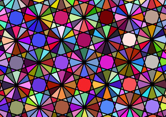 Abstract background imitating a multicolored windmill