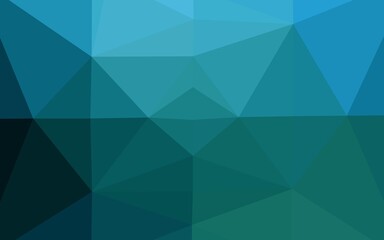 Light BLUE vector abstract polygonal layout.