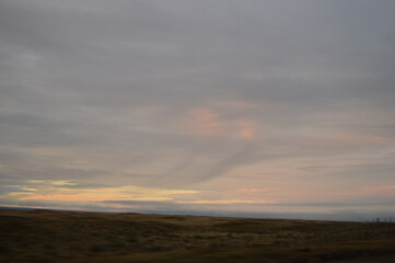 Driving and hiking in the Tierra Del Fuego National Park outside Ushuaia in Argentina