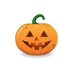 Halloween pumpkin. Vector illustration