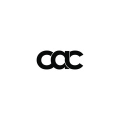cac letter original monogram logo design
