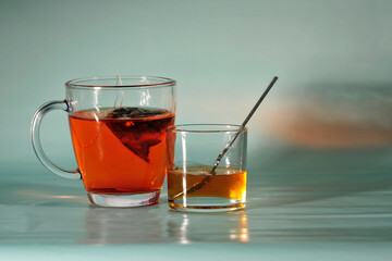 hot tea in winter