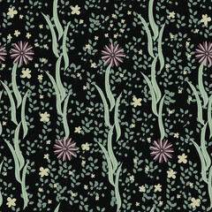 Vector seamless pattern of abstract colors, lines and dots for printing, fabrics