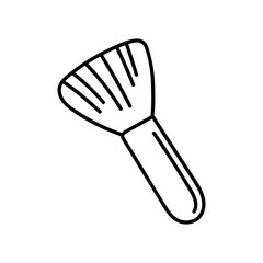 ISOLATED BLUSH BRUSH ON WHITE BACKGROUND