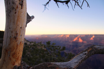 South Rim Grand Canyon before sunset, Arizona, USA