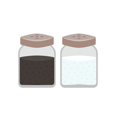 Salt and pepper vector. wallpaper. salt and pepper on white background.