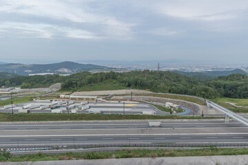 千提寺PA展望台からの展望