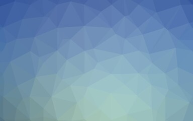 Light BLUE vector triangle mosaic cover.