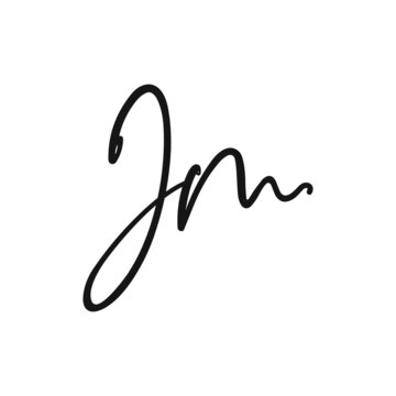 initial letter jm or mj logo vector designs