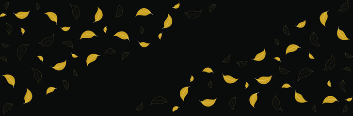 Naklejka premium Gold leaves background
