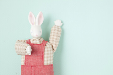 うさぎのクラフト人形