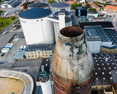 Danisco Sugar factory plant in Nakskov, Denmark.