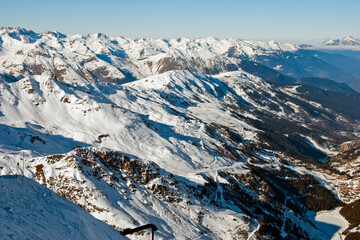 Meribel Mottaret Mont Vallon Les Trois Vallees 3 Valleys ski area French Alps France