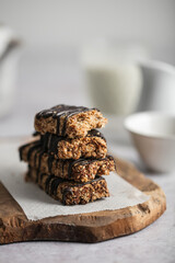 Barres de céréales chocolat et noisette fait maison