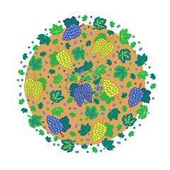 Winemaking template illustration