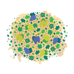 Winemaking template illustration