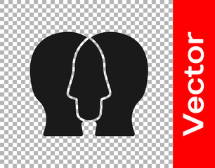 Black Project team base icon isolated on transparent background. Business analysis and planning, consulting, team work, project management. Developers. Vector.