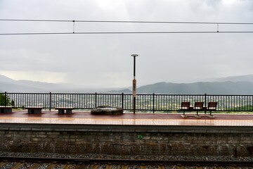 日本三大車窓　姨捨駅