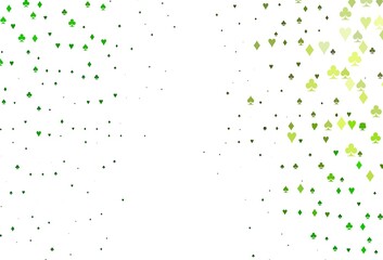 Light Green vector layout with elements of cards.