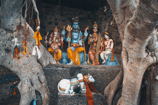 Hindu Statues Located in Koneswaram Temple Trincomalee Sri Lanka