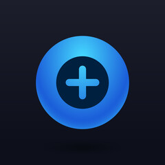 Fototapeta premium Add - Button