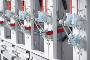 substation switches turning off and turning on electricity.