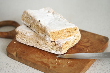 Homemade traditional apple pastila