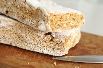 Homemade traditional apple pastila