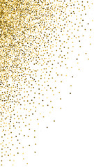 Round gold glitter luxury sparkling confetti. Scat