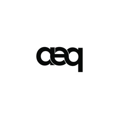 aeq letter original monogram logo design