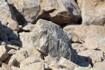 Stones in the mountains as an abstract background.