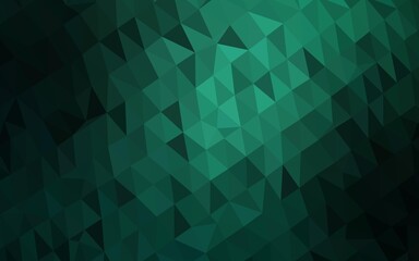 Light Green vector low poly texture.