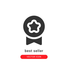 best seller icon vector illustration. best seller icon glyph design.