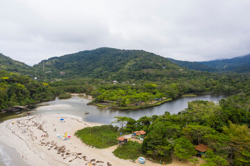 Itamambuca beach in Ubatuba, S&atilde;o Paulo, Brazil