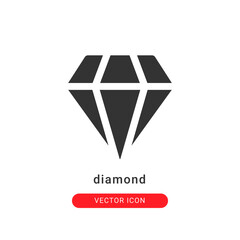 diamond icon vector illustration. diamond icon glyph design.