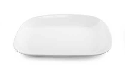empty plate isolated on white background.