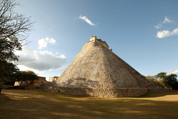 Tempio Maya di Uxmal e rovine archeologiche. Uxmal, Yucatan, Mexico. 
