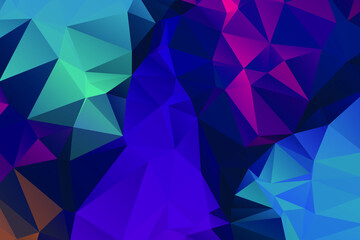 Abstract Color Polygon Background Design, Abstract Geometric Origami Style With Gradient. Presentation,Website, Backdrop, Cover,Banner,Pattern Template