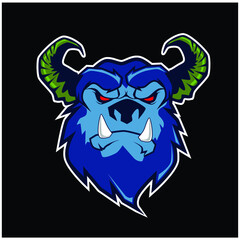 monster character cartoon mascot