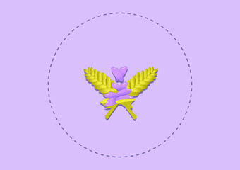 Cute rice berry background