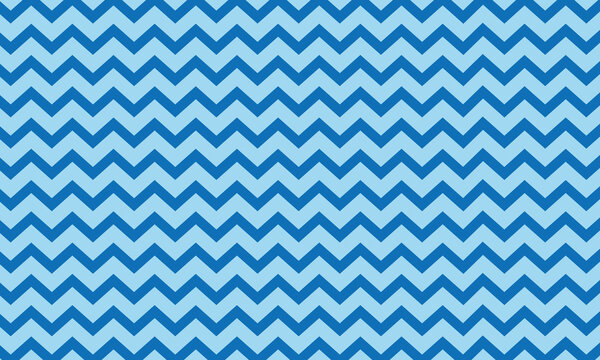 Seamless navy blue zig zag wavy chevron pattern on a light blue background vector	