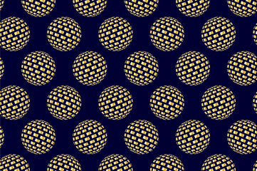 Globe - abstract square pattern,