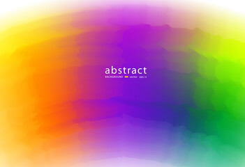 Abstract blurred gradient mesh background bright rainbow colors. Colorful smooth soft banner template. vector illustration