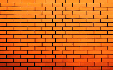 Fototapeta premium Stone wall from orange bricks as a background