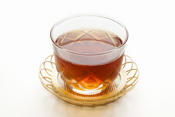 ガラス器の麦茶