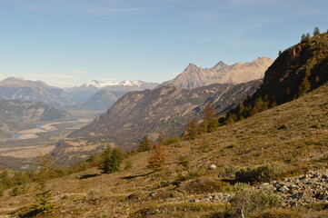 Hiking and climbing up to the Cerro Castillo Mountain in the national reserve of Patagonia, Chile