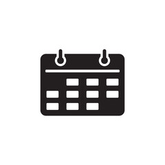 Calendar flat icon design vector