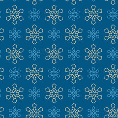 seamless pattern with snowflakes