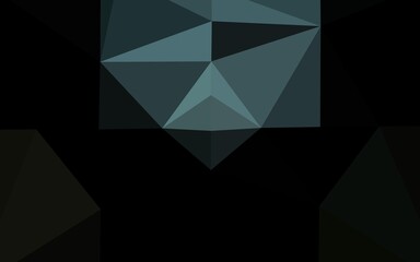 Dark BLUE vector polygonal pattern.