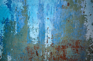 rusty metal dirty wall